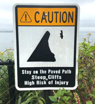 Steep cliffs